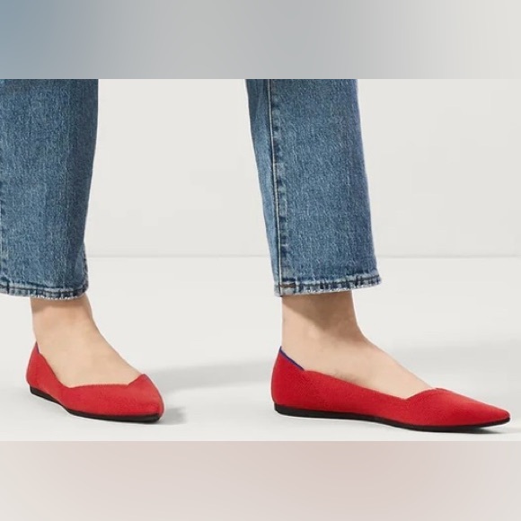 Rothy's Shoes - Rothy's Red Pointed Knit Flats